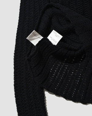 DKNY BLACK KNITTED SWEATER - S/M
