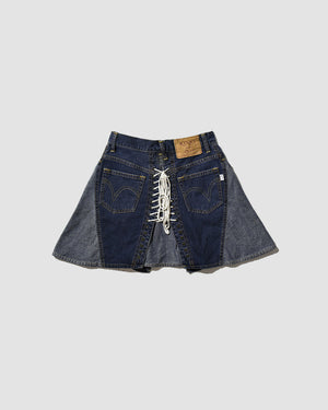 HYSTERIC GLAMOUR
 KINKY LACE UP DENIM SKIRT - 26